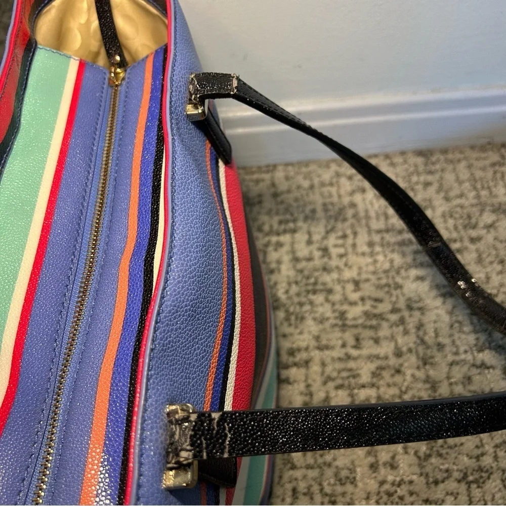 Kate Spade New York Cedar Multi-Colored Stripe Tote Bag